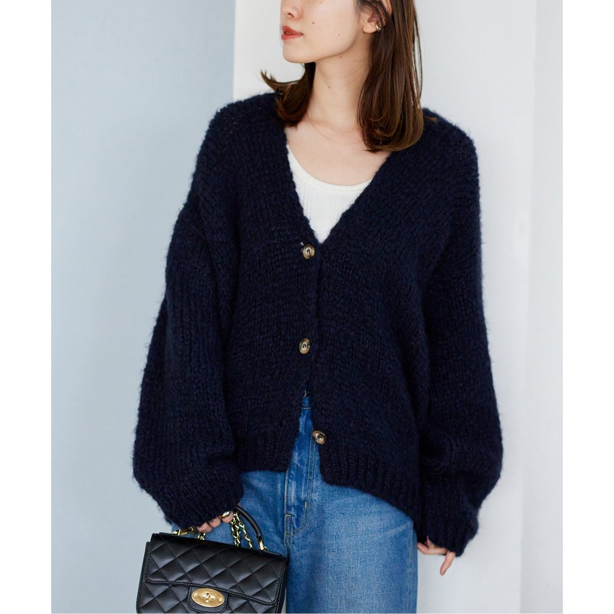別注【TRICOTS JEANMARC/トリコ・ジャンマルク】ボタン付き