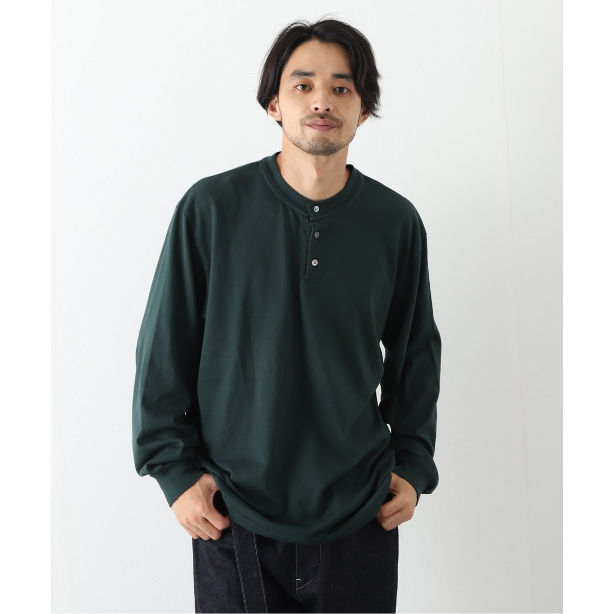 blurhms ROOTSTOCK】 Extra Soft Henley-neck L/S | ジャーナル