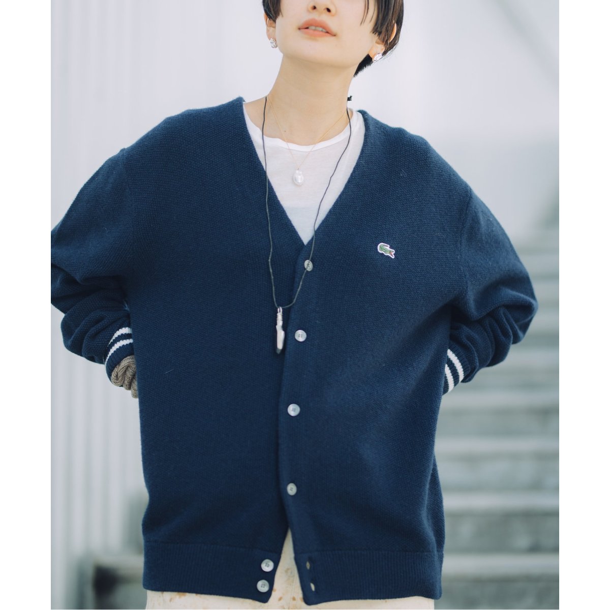 53％割引 【完売】LACOSTE ジャーナルスタンダード 別注 鹿の子 カーディガン - www.gilgitbazar.com