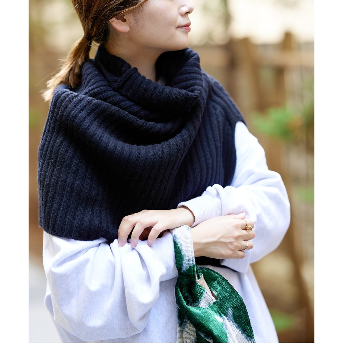 新品タグ付きJOURNAL STANDARD ワイドリブネックウォーマー JOURNAL STANDARD（ジャーナルスタンダード）の「ワイドリブネック