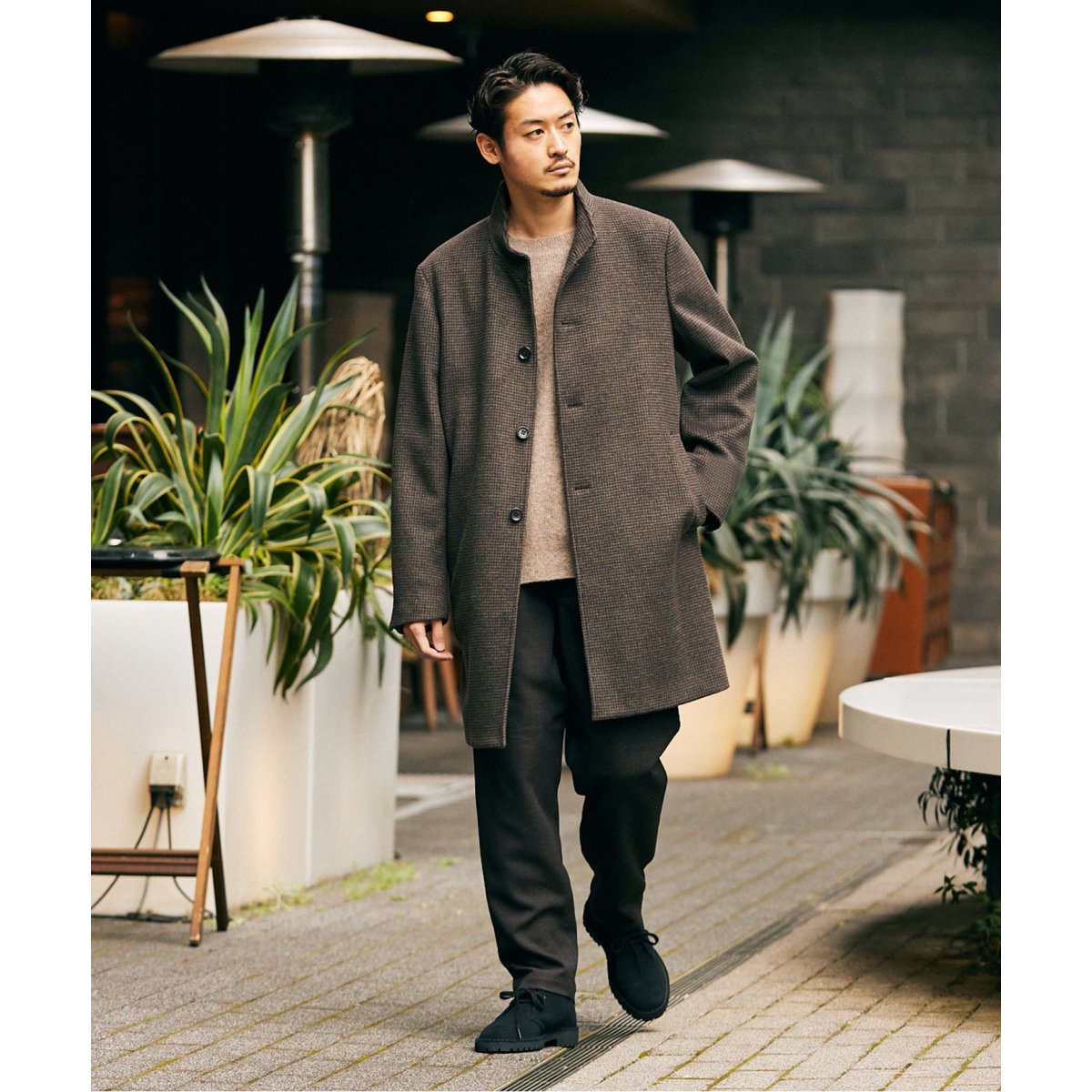 ON/OFFで使える優秀コート『SUPER 140 ウールスタンド