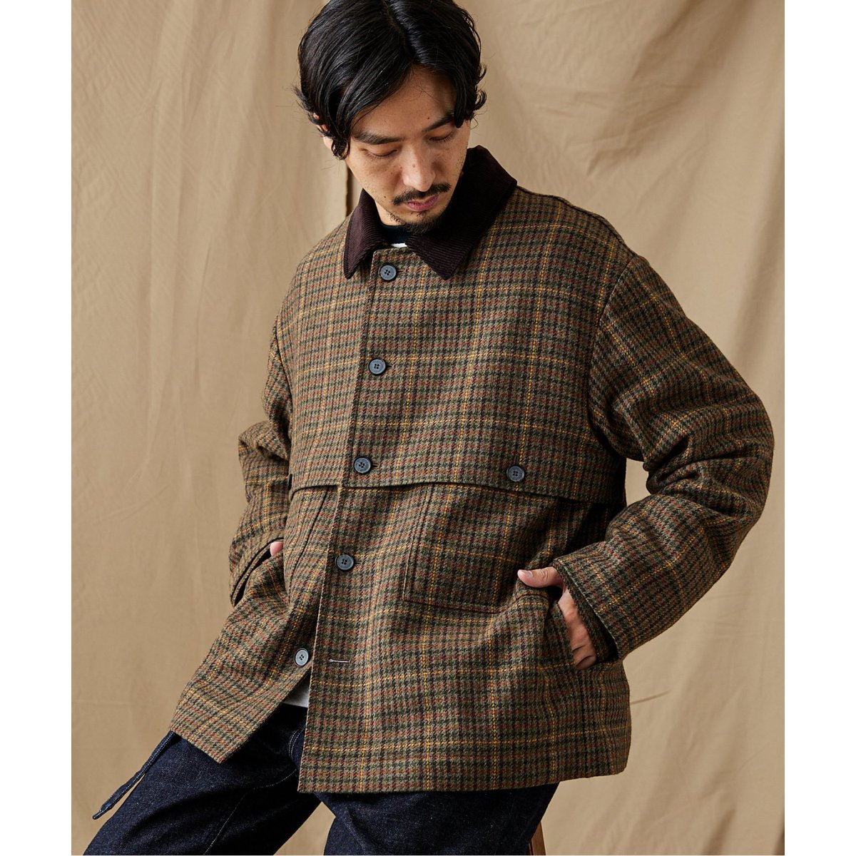 ネット販売済み TWEED CHECK マッキノーJKT （未使用） - ジャケット