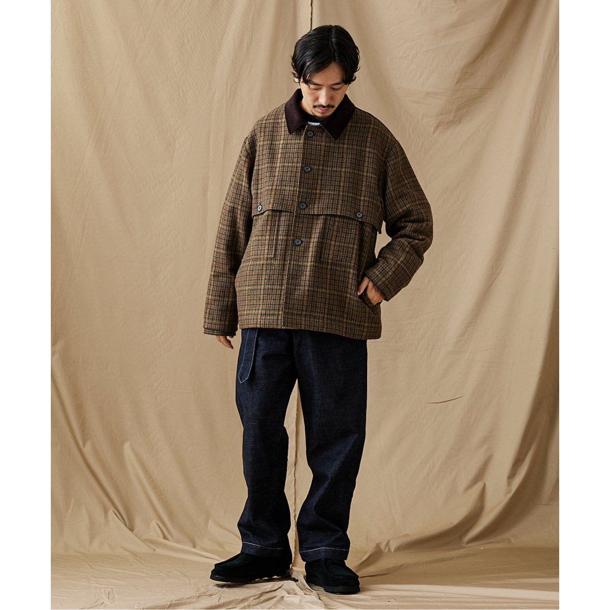 ジャーナルスタンダード ツイード チェック マッキノー ジャケット セール】ツイード チェック マッキノー ジャケット（ブルゾン