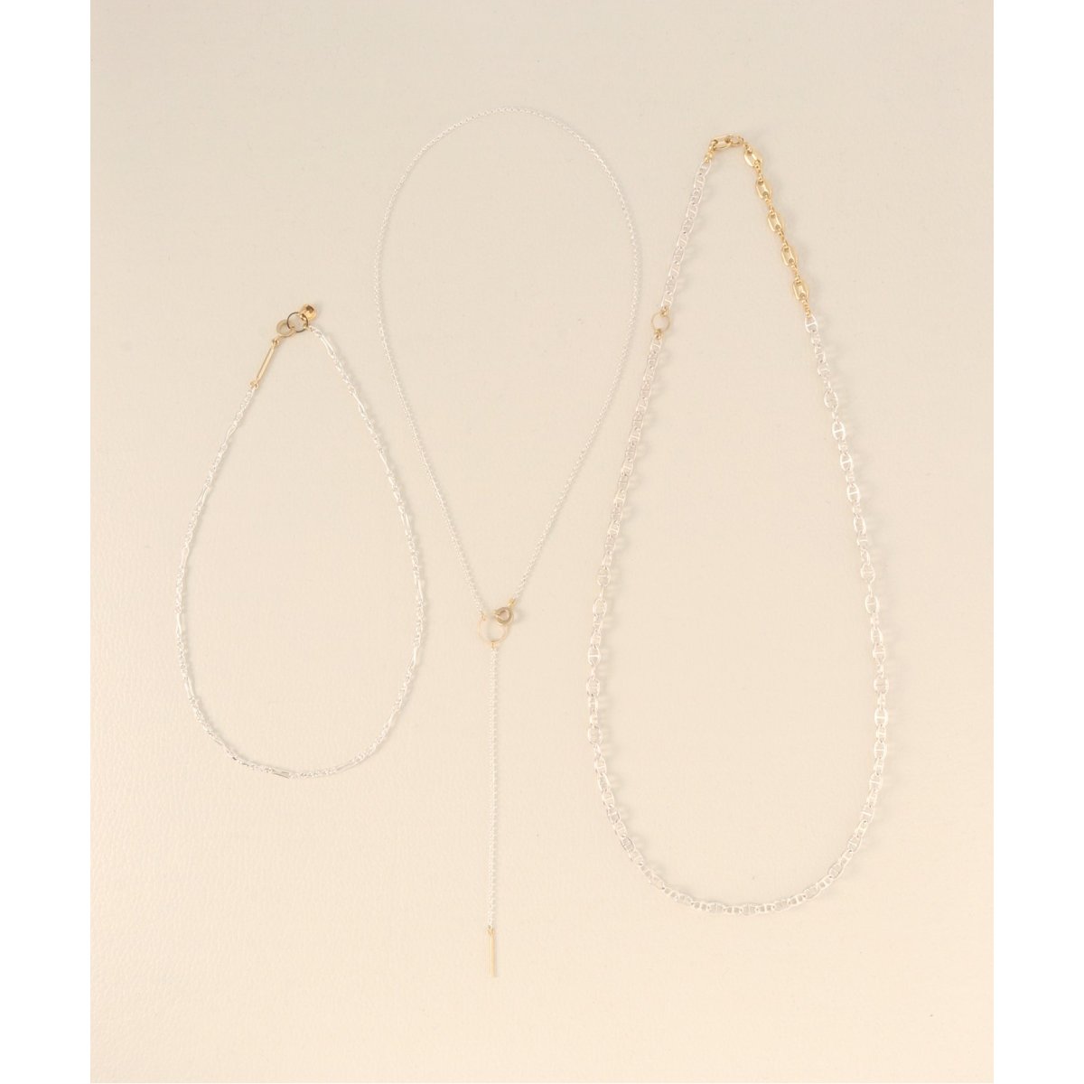 Soierie/ソワリー LAYERED NECKLACE ネックレス 3P - ネックレス