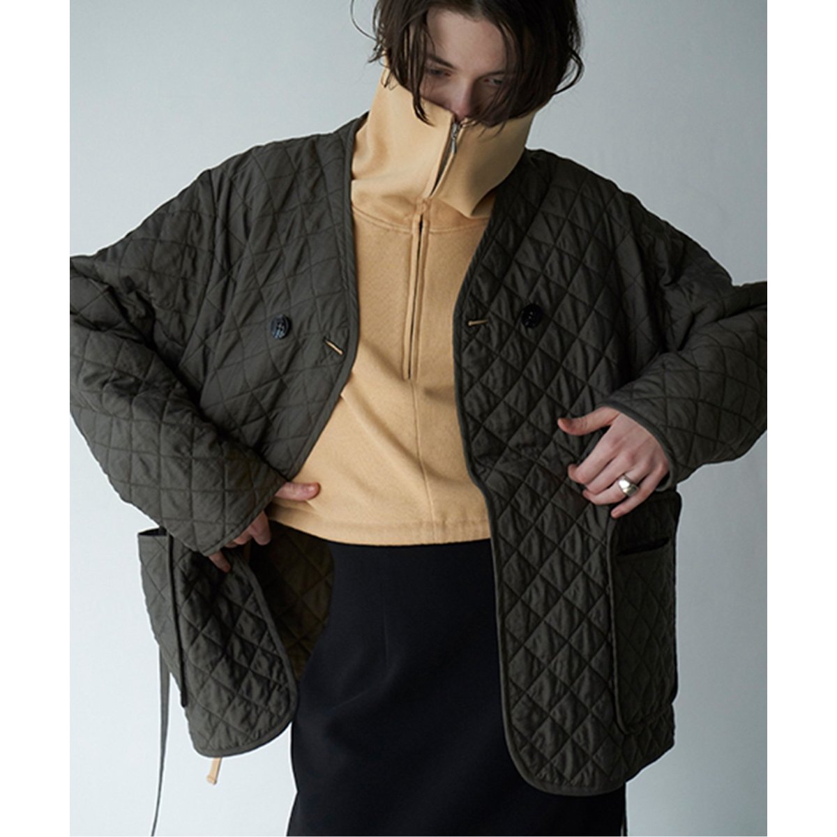 CLANE/クラネ】QUILTING NO COLOR JACKET:ジャケット