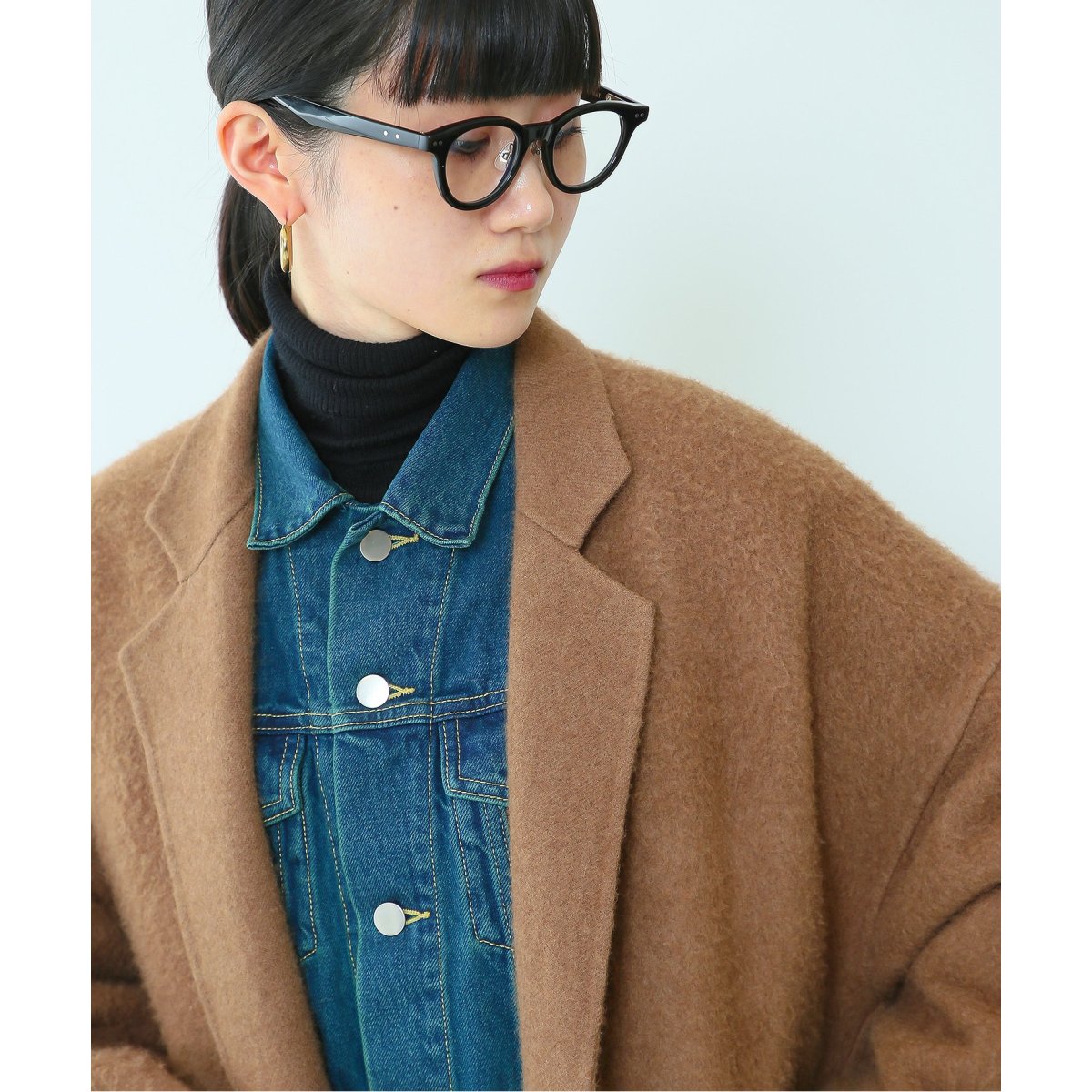 FOLL/フォル】ベビーキャメルハンドメイクリバーコート | ジャーナル