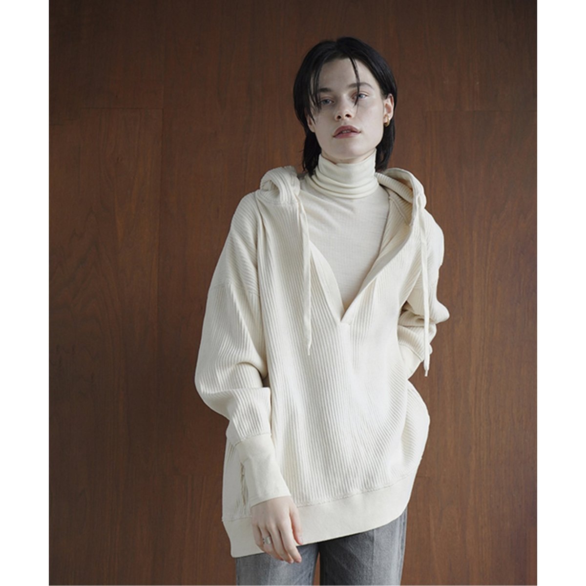 CLANE/クラネ】HEAVY RIB HOODIE:ニット | ジャーナルスタンダード