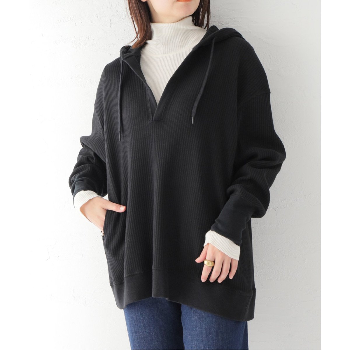 CLANE/クラネ】HEAVY RIB HOODIE:ニット | ジャーナルスタンダード