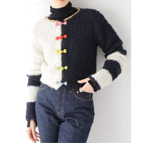 YANYAN/ヤンヤン】SNOWY CROP CARDIGAN：カーディガン | ジャーナル  