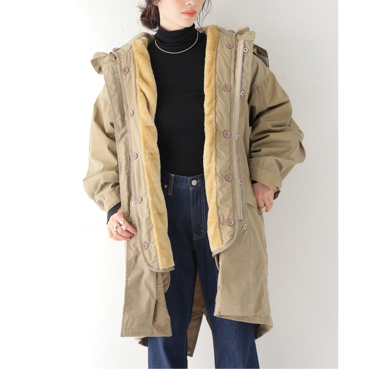 SEEALL / シーオール】RECONSTRUCTED TRENCH PARKA:コート