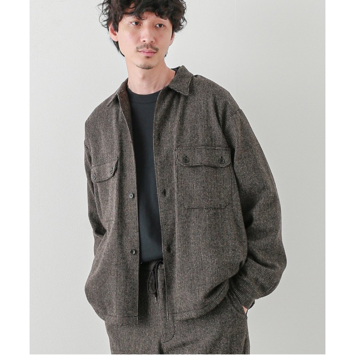 butcher productrs デニムブルー ショートスリーブシャツ butcher productrs デニムブルー ショートスリーブシャツ（DENIM
