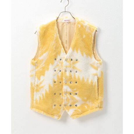 MASU / エムエーエスユー】 JACQUARD NATIVE FLEECE SNAP VEST 