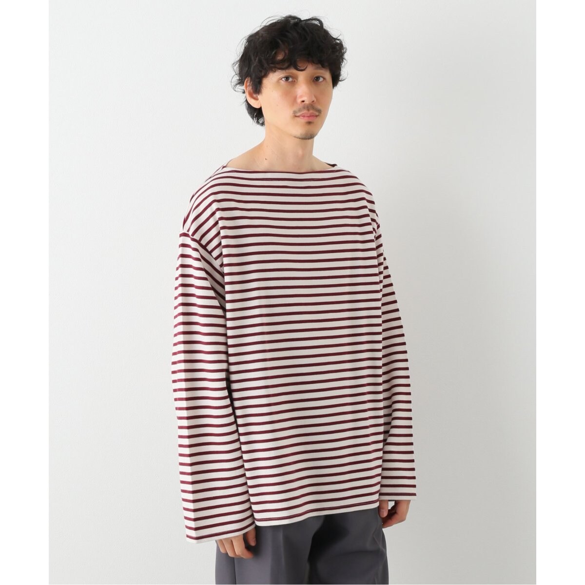 定価2.2万 新品 LENO BASQUE SHIRT 0 レッド ホワイト 定価2.2万 新品