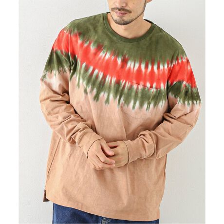CAL O LINE/キャルオーライン】タイダイロングスリーブ Tシャツ 