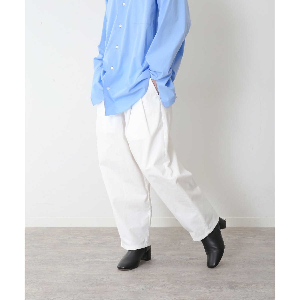 POSTELEGANT/ポステレガント】 cotton trousers | ジャーナル