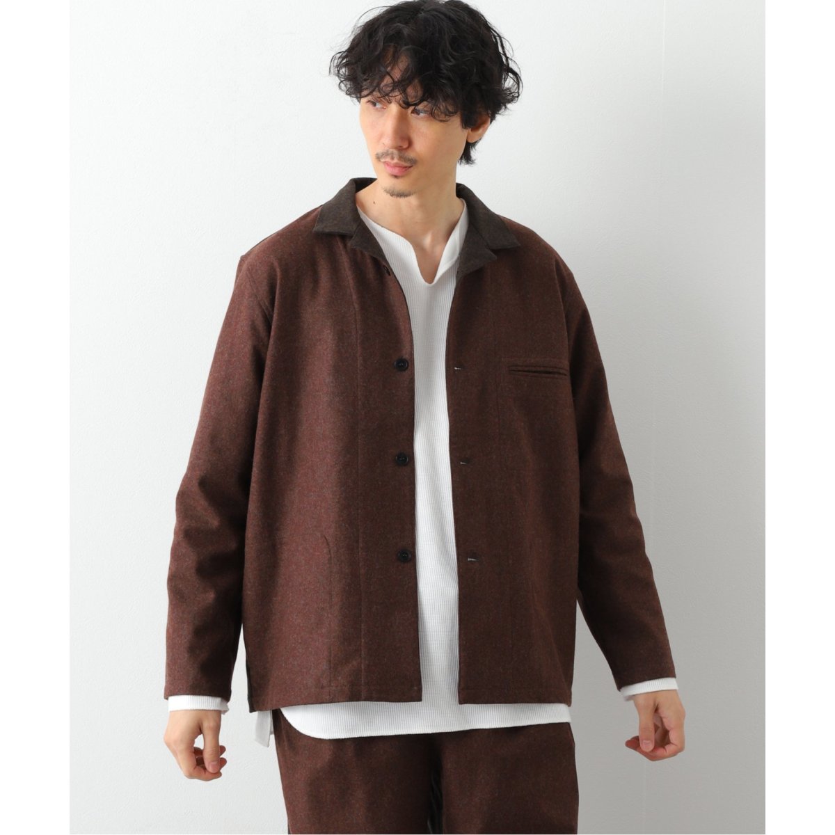 FRANK LEDER/フランクリーダー】BAVARIAN LODEN TWOTONE SHIRT