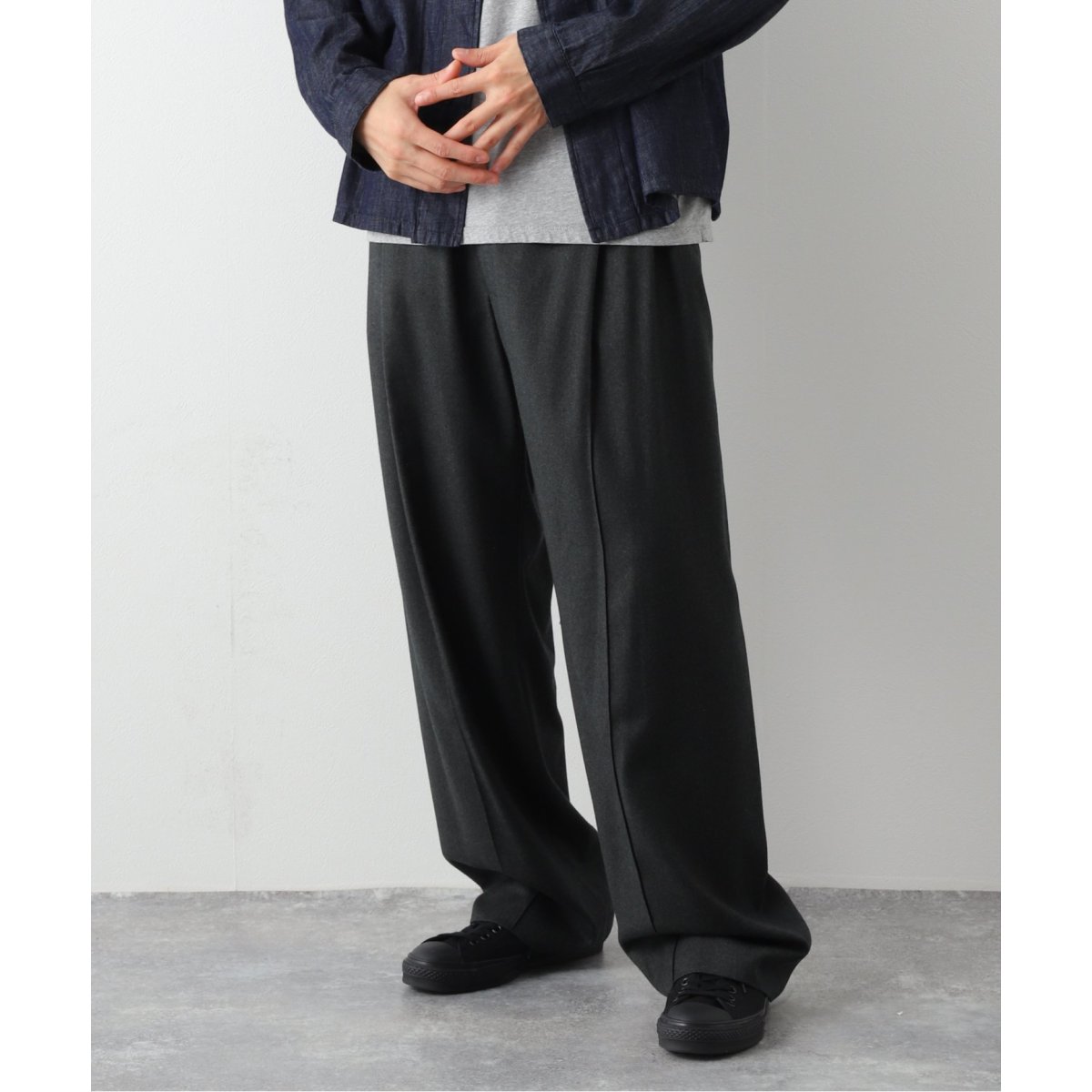 Product Twelve/プロダクト トゥエルブ】WOOL FLANNEL WIDE PANT