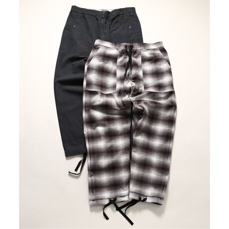 SNOWPEAK×JS】 別注 TAKIBI Ripstop×Check Nell リバーシブルパンツ 
