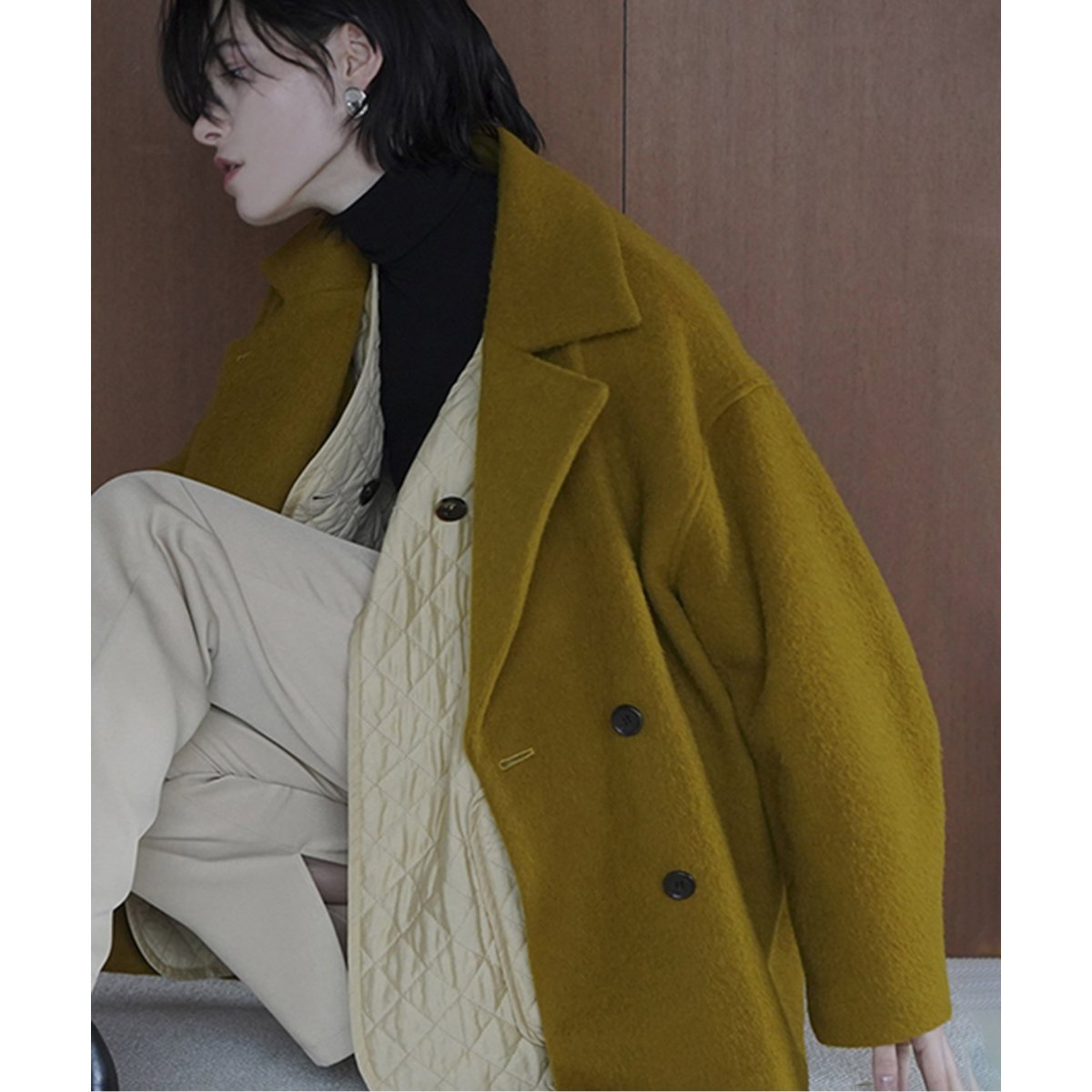 クラネ コート OVER LINE DOUBLE COAT - ピーコート