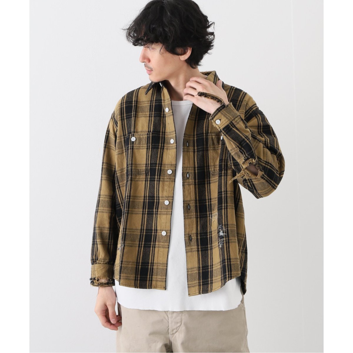 BOWWOW / バウワウ】CRUSH FLANNEL SHIRTS KING SIZE | ジャーナル