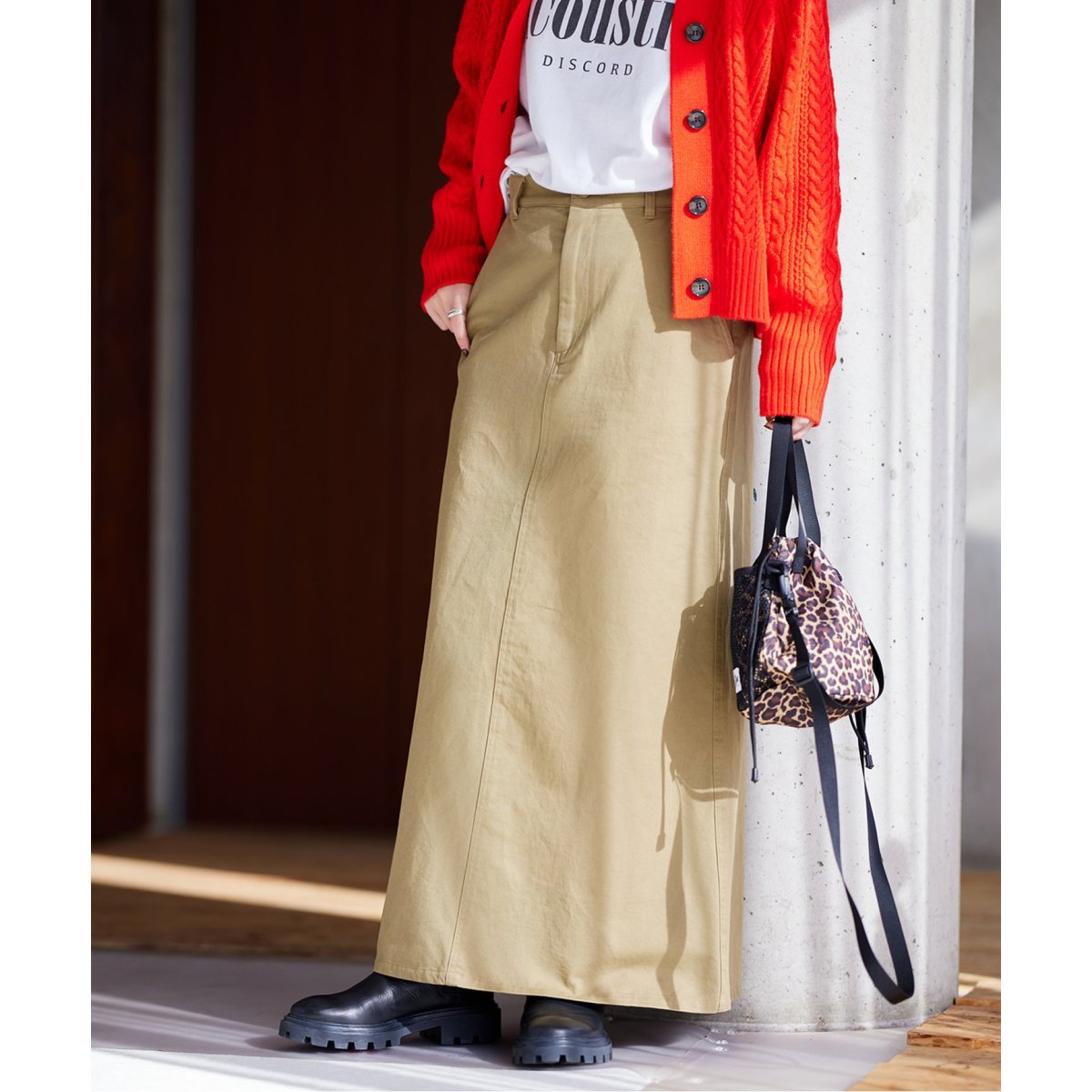 ☆美品☆ジャーナルスタンダード コットンチノ サスペンダーマキシ  