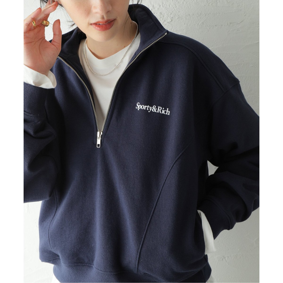 Sporty & Rich /スポーティアンドリッチ】NEW HEALTH QUARTER ZIP