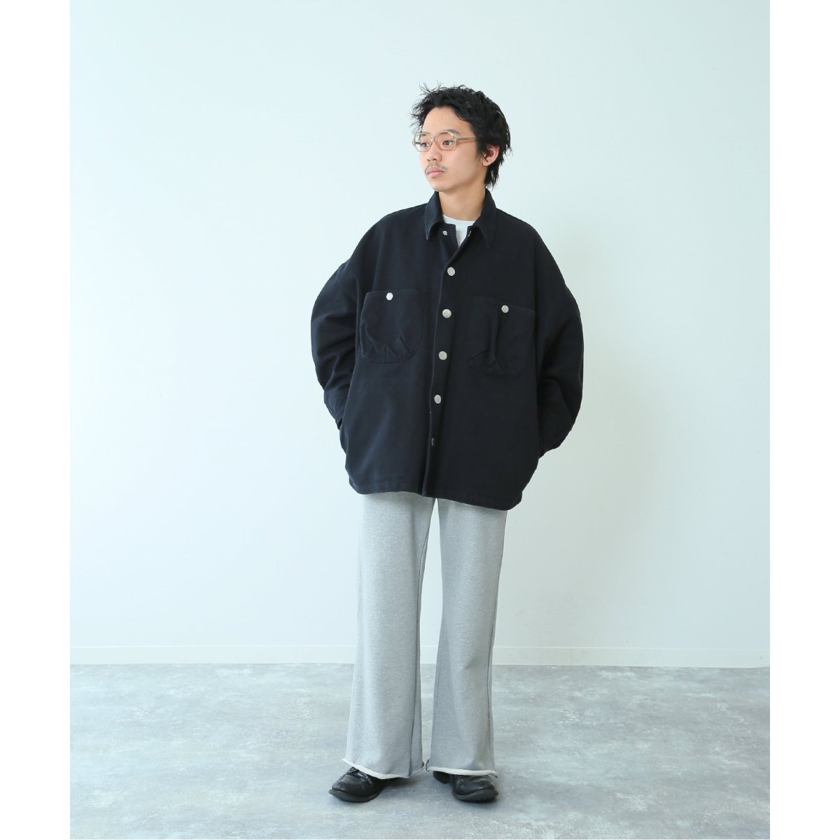 FOLL / フォル】wardrobe cocoon blouson：ワードローブコクーン