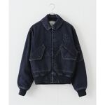 STEFAN COOKE / ステファンクック】 Denim bomber with corded  