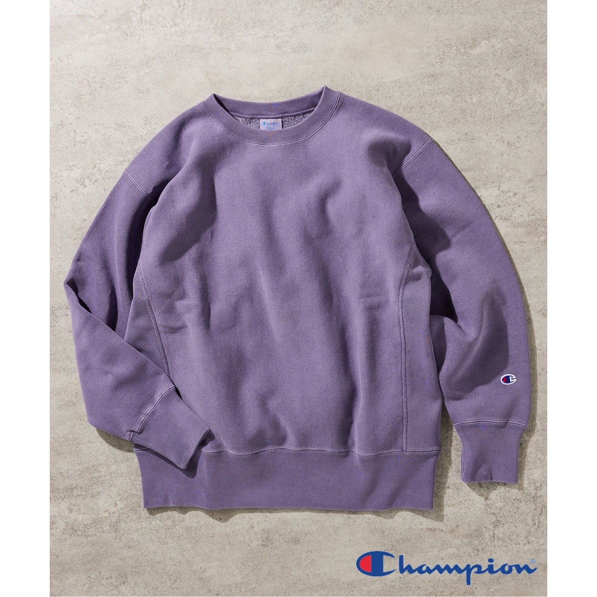 Champion / チャンピオン】別注 R/W PIGMENT クルーネックスウェット 