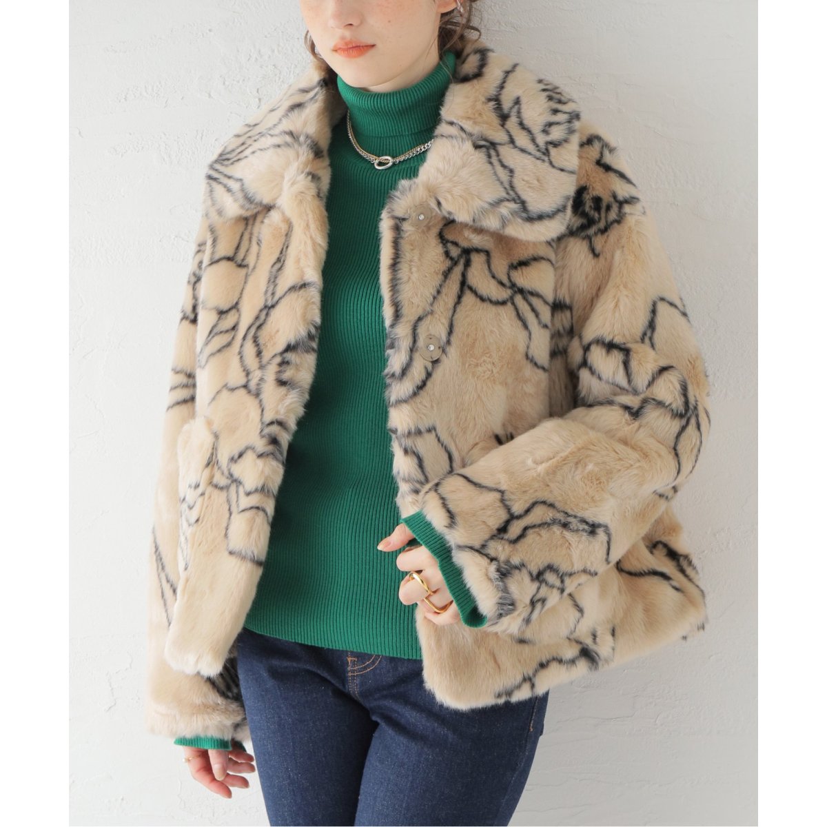 JAKKE/ジャッキー】TRACI CROPPED FAUX FUR：ジャケット | ジャーナル