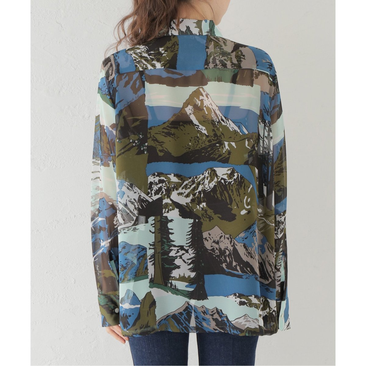 ロシアの行動 定価3 noma t.d Chiffon LAND SCAPE Shirt | www.newline