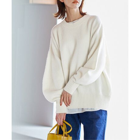 ウールカシミヤホールガーメントクループルオーバー | ジャーナル 