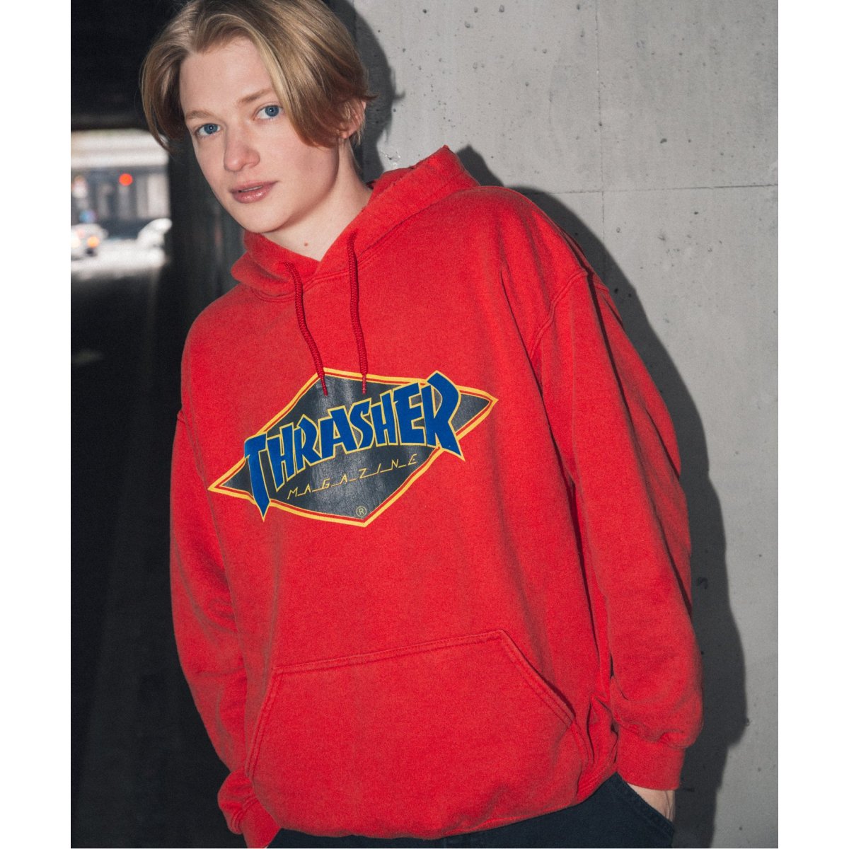 THRASHER×JOURNAL STANDARD】別注 プルオーバーフードパーカー