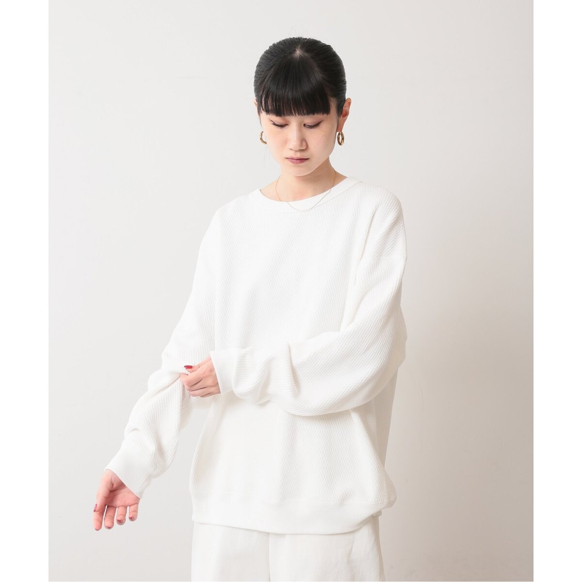 【FOLL / フォル】 ソフトタッチ ヘビーワッフル クルーネック FOLL / フォル】ソフトタッチヘビーワッフルクルーネック