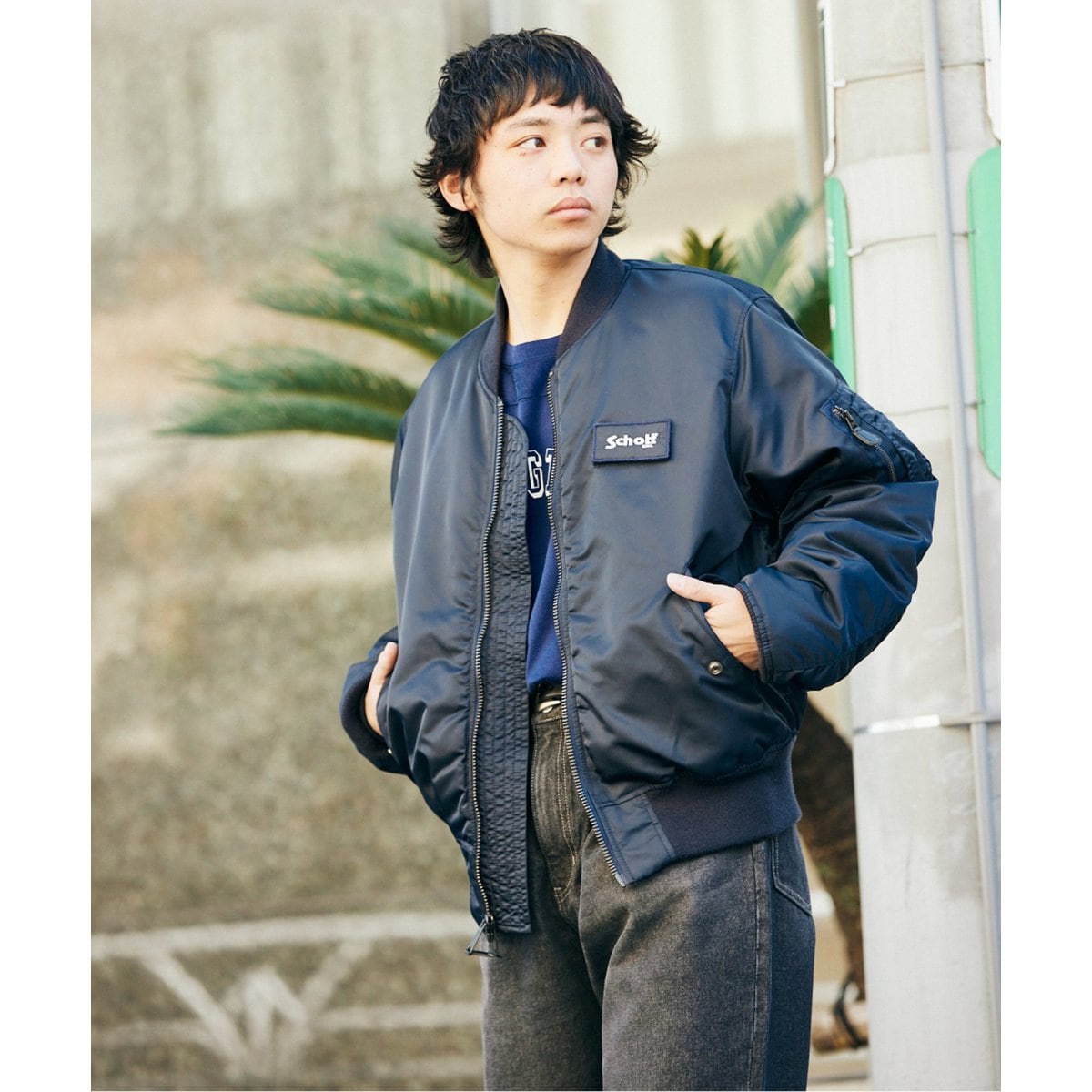 Schott journal standard別注　MA-1 SCHOTT / ショット 別注 レザーMA-1（レザージャケット