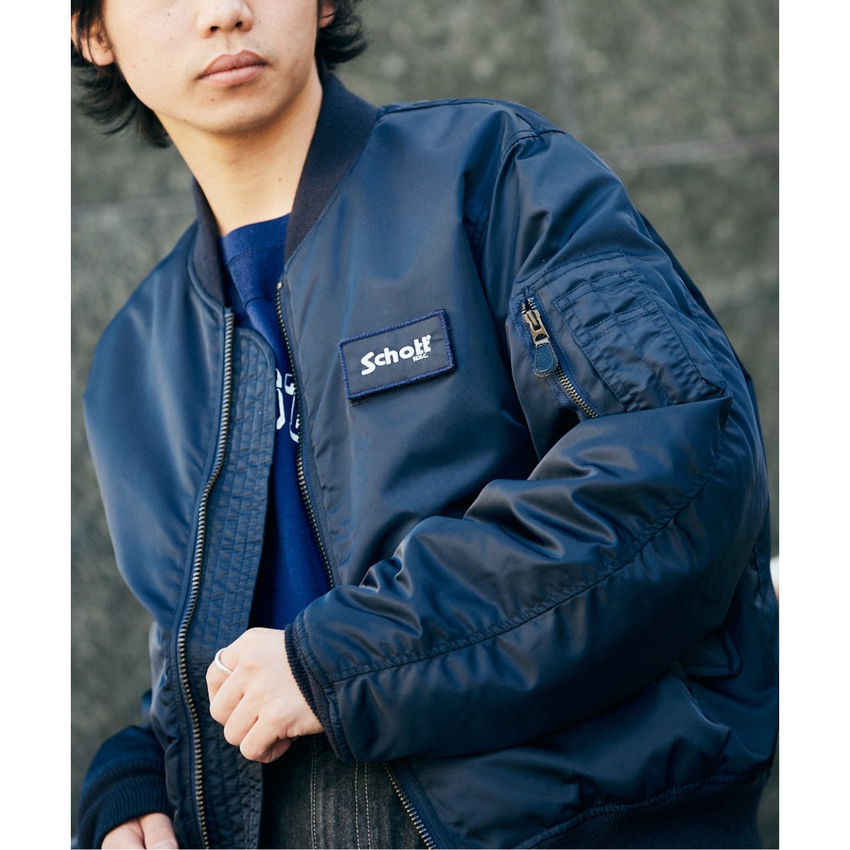 【Schott / ショット】別注 NYLON MA-1 Schott / ショット】別注 NYLON MA-1 | ジャーナルスタンダード
