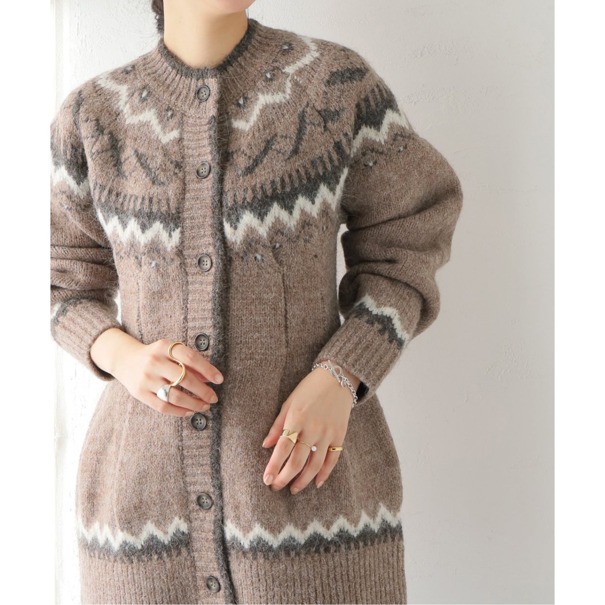 CLANE NORDIC WEST SHAPE CARDIGAN サイズ1 www.freixenet.com