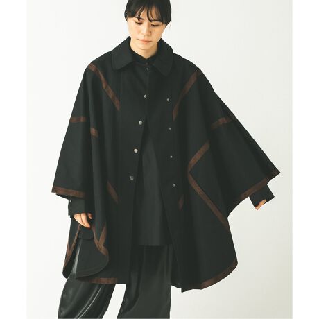 KIARIS vintage＆closet × JS】テープディテールポンチョコート  