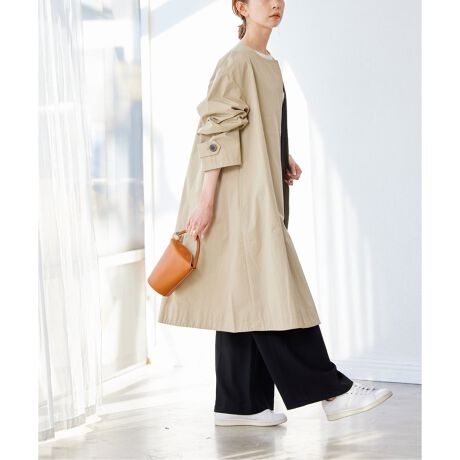 追加》コットンナイロンギャバフレアコート | ジャーナルスタンダード  