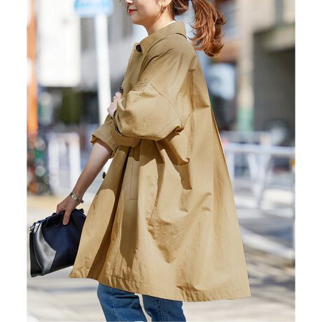 追加》ハイカウントワイドステンカラーコート | ジャーナル  