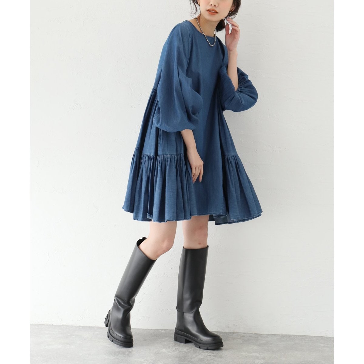 お素材は綿100%ですMerlette  BYWARD DENIM dress サイズXS