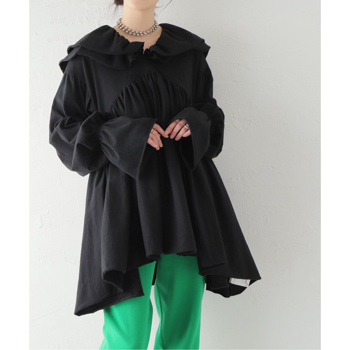 HOLIDAY/ホリデイ】SUPER FINE L/S MINI DRESS:カットソー