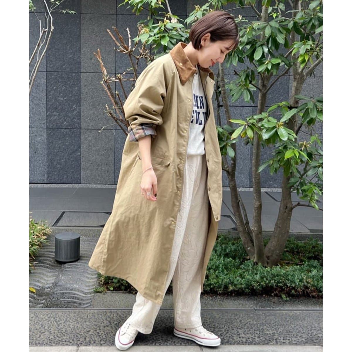 □□□別注【Barbour/バブアー】OS BURGHLEY JS EXCLUSIVE：コート ...