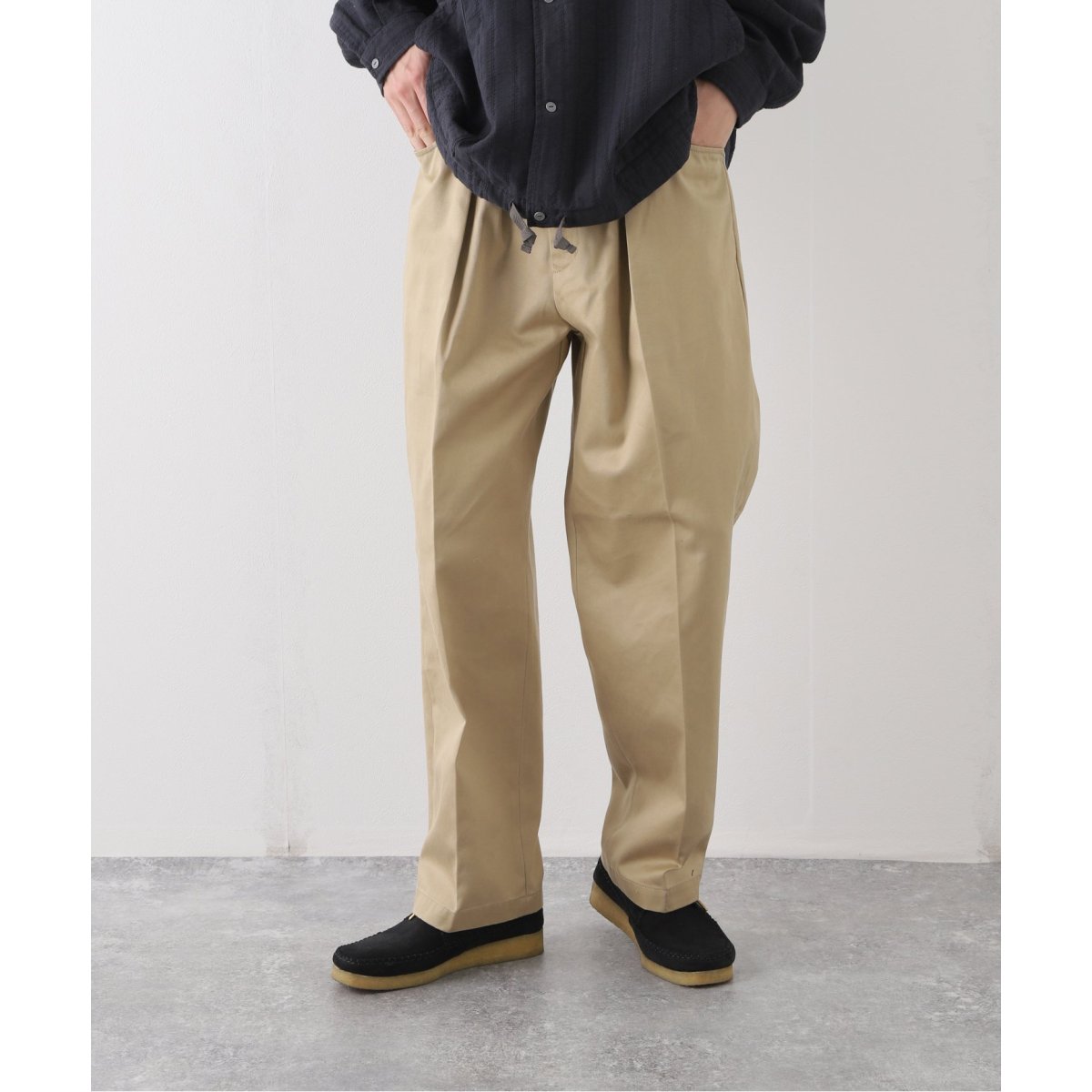新品 FARAH 23SS 2タックワイドテーパードパンツ チェック W30 FARAH（ファーラー）の「FARAH | 2タックワイドテーパード