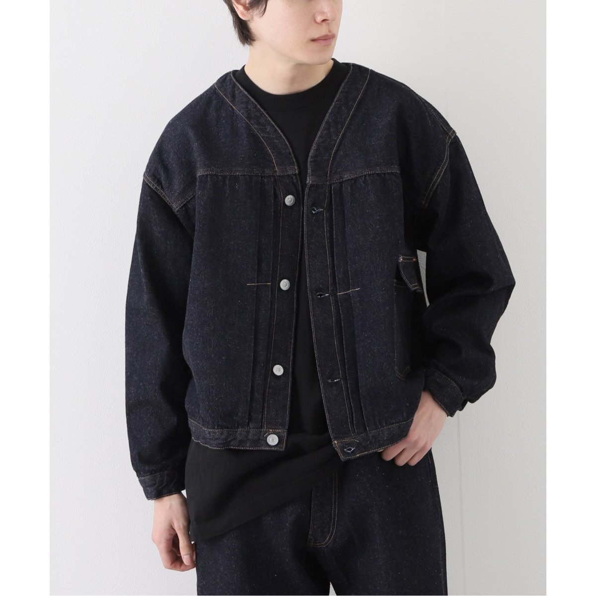 KAPTAIN SUNSHINE/ キャプテンサンシャイン】No Collar Denim Jac ...