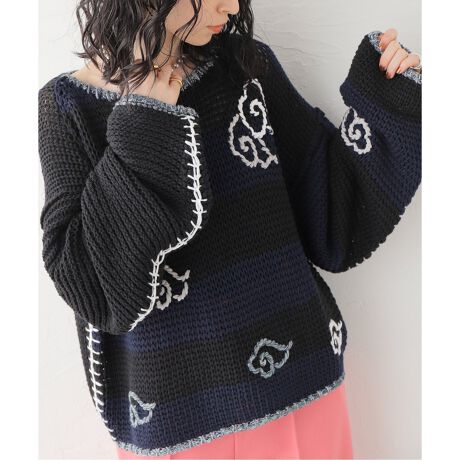 YANYAN/ヤンヤン】 RAINCLOUD STRIPED PO：ニット | ジャーナル 