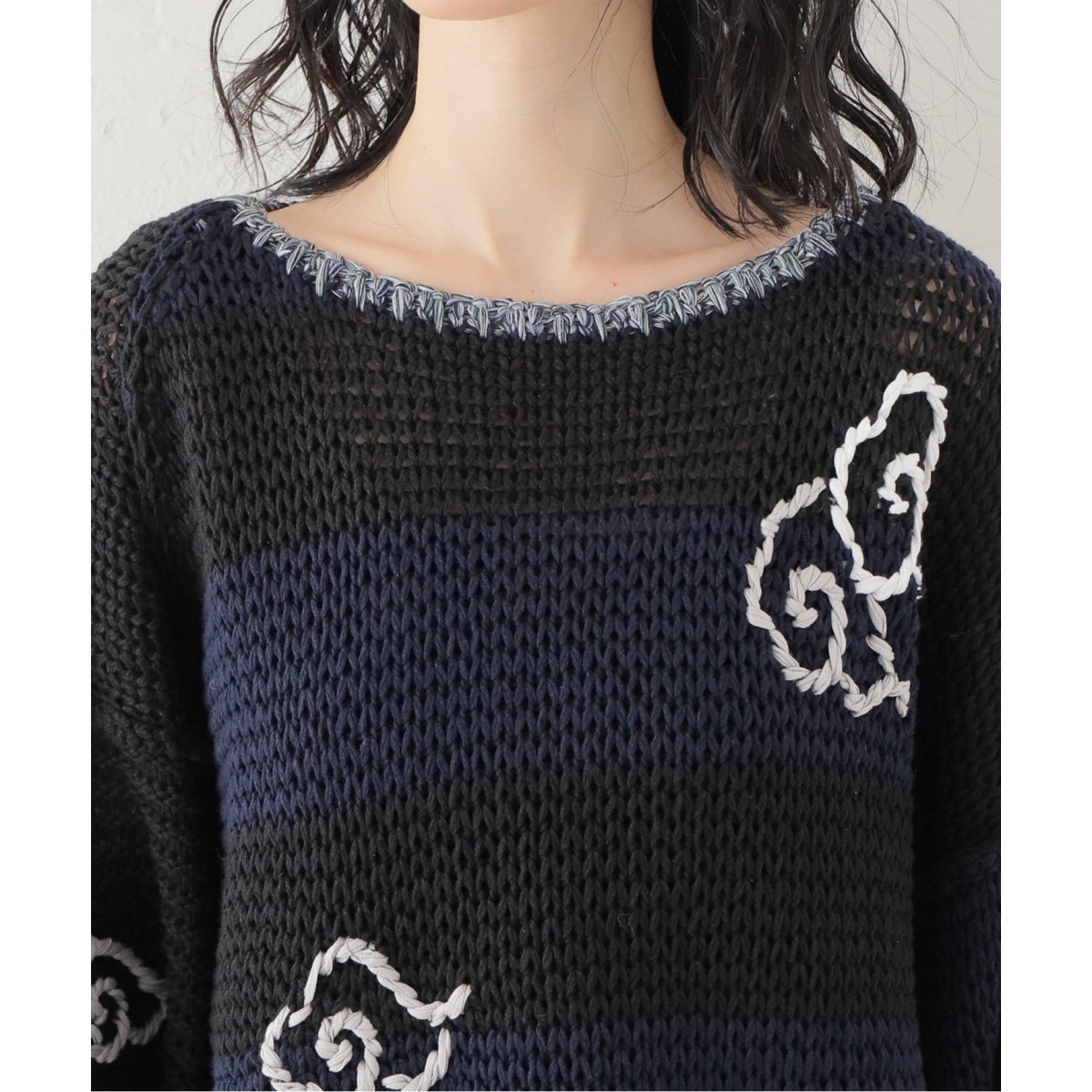【YANYAN/ヤンヤン】 RAINCLOUD STRIPED PO:ニット YANYAN/ヤンヤン】 RAINCLOUD STRIPED PO:ニット | ジャーナル