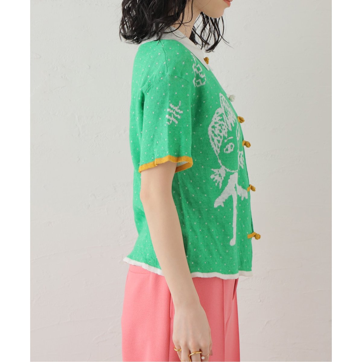 YANYAN/ヤンヤン】 MUNZI GIRL LINEN SHIRT：ニット | ジャーナル