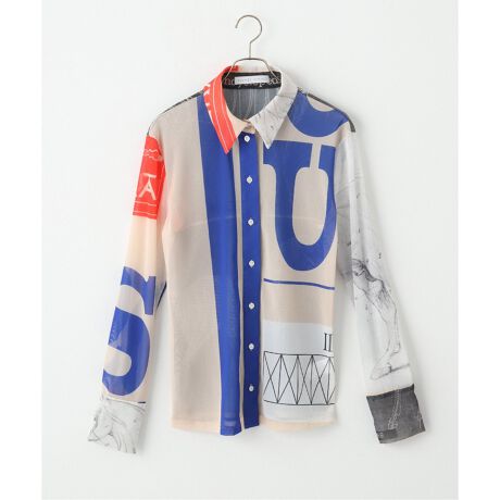 YOHEI OHNO / ヨウヘイオオノ】Graphic Mesh Shirt | ジャーナル 