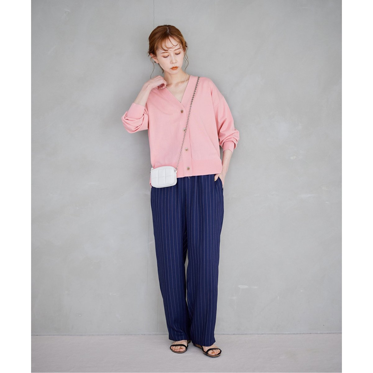 アイスコットンクロップドVネックカーディガン | ジャーナル